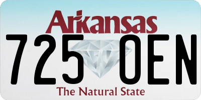 AR license plate 725OEN
