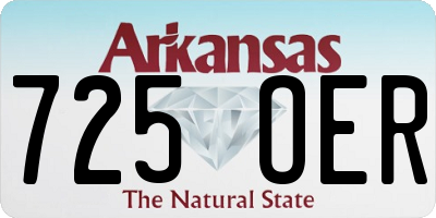 AR license plate 725OER