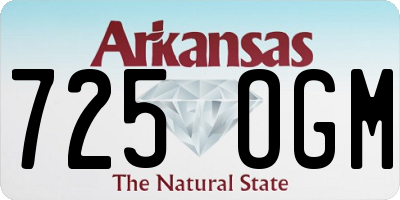AR license plate 725OGM