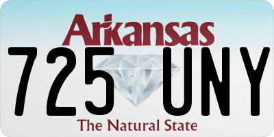 AR license plate 725UNY