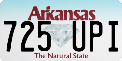 AR license plate 725UPI