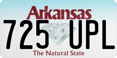AR license plate 725UPL