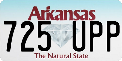 AR license plate 725UPP