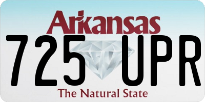 AR license plate 725UPR