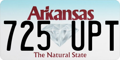AR license plate 725UPT