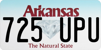 AR license plate 725UPU