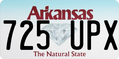 AR license plate 725UPX