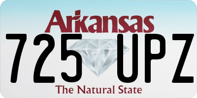 AR license plate 725UPZ