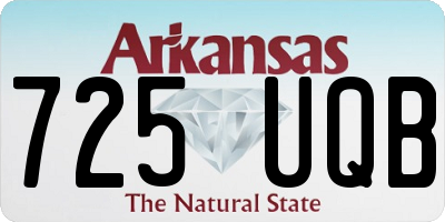 AR license plate 725UQB