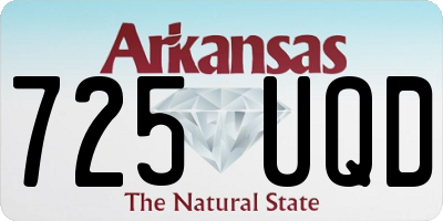 AR license plate 725UQD