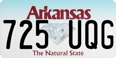 AR license plate 725UQG