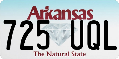 AR license plate 725UQL