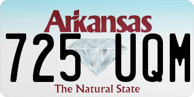 AR license plate 725UQM