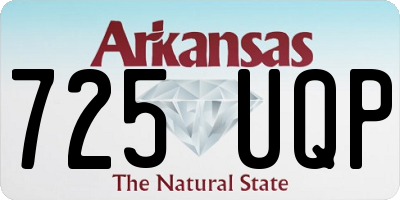 AR license plate 725UQP