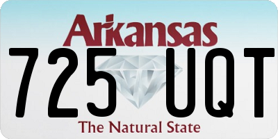 AR license plate 725UQT