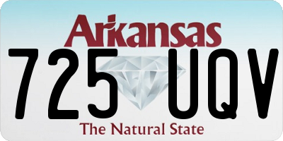 AR license plate 725UQV