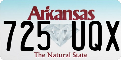 AR license plate 725UQX