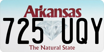 AR license plate 725UQY
