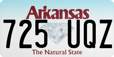 AR license plate 725UQZ