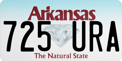AR license plate 725URA
