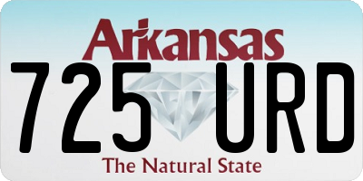 AR license plate 725URD