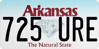 AR license plate 725URE