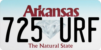 AR license plate 725URF