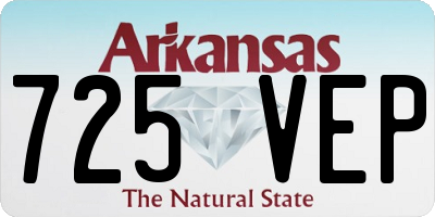 AR license plate 725VEP