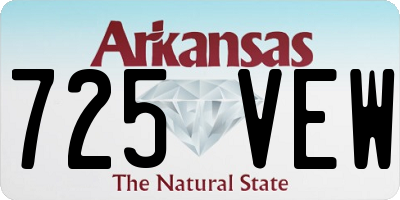 AR license plate 725VEW