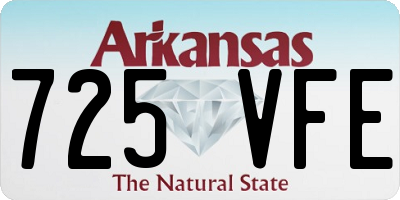 AR license plate 725VFE