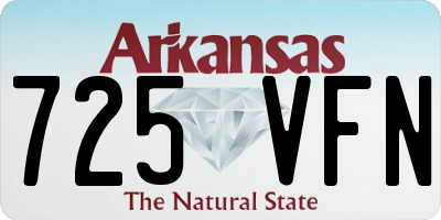 AR license plate 725VFN