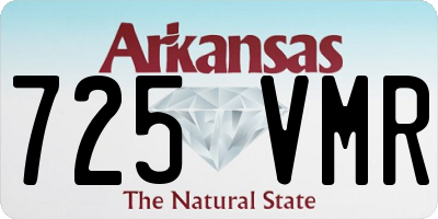 AR license plate 725VMR