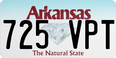 AR license plate 725VPT