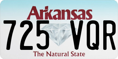 AR license plate 725VQR