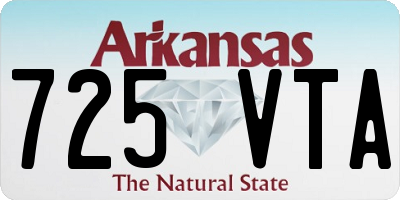 AR license plate 725VTA
