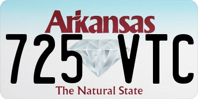 AR license plate 725VTC