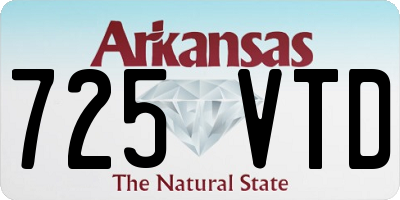 AR license plate 725VTD