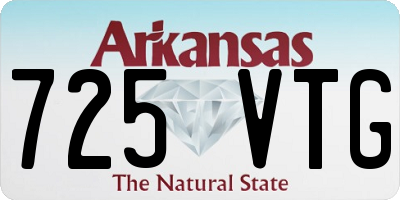 AR license plate 725VTG
