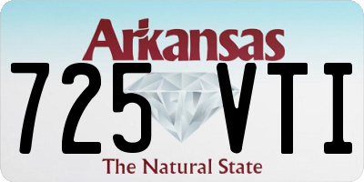AR license plate 725VTI