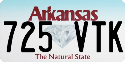 AR license plate 725VTK