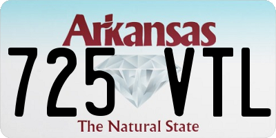 AR license plate 725VTL