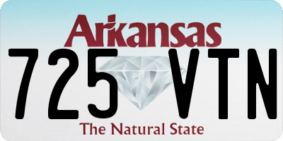 AR license plate 725VTN