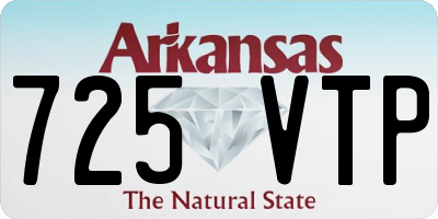 AR license plate 725VTP