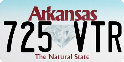 AR license plate 725VTR
