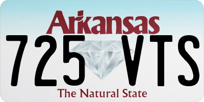 AR license plate 725VTS