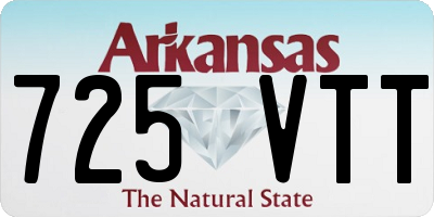 AR license plate 725VTT