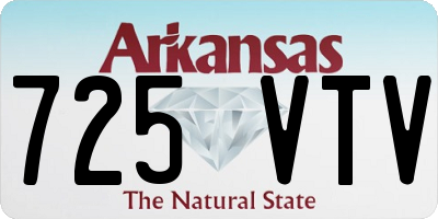 AR license plate 725VTV