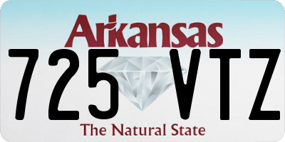AR license plate 725VTZ