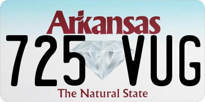 AR license plate 725VUG