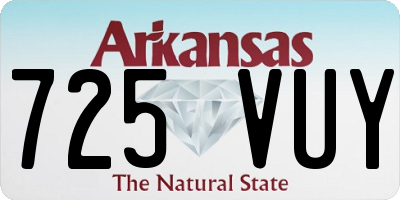AR license plate 725VUY